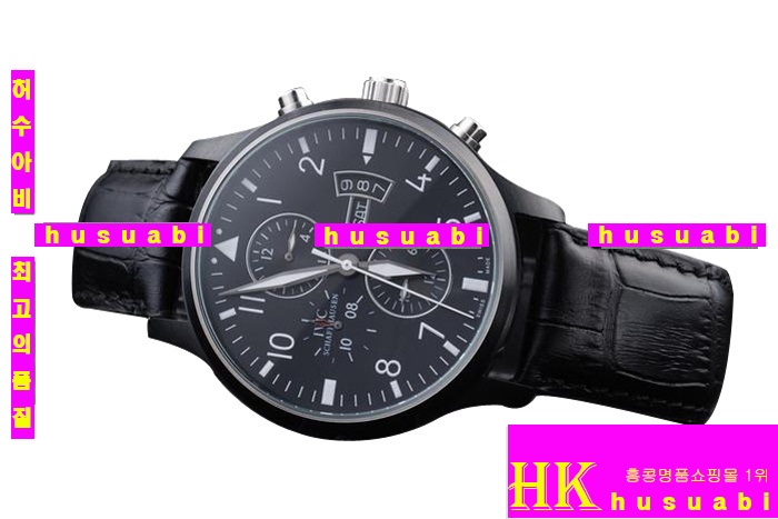 ŷ ̽± ð-iwc ⽺- Replica IWC Schaffhausen Black Authentic Leather Automatic Movement 38 mm. YC010-20