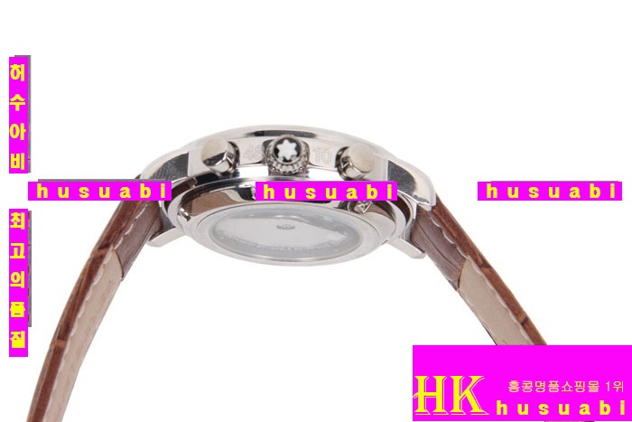  ǰαð ׽ð Replica MontBlanc Automatic Movement Brown Leather Strap Stainless Steel Men. YC00-014