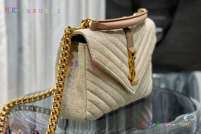 ★미러급★입생로랑 리넨  컬리지 미디엄 백  6002792