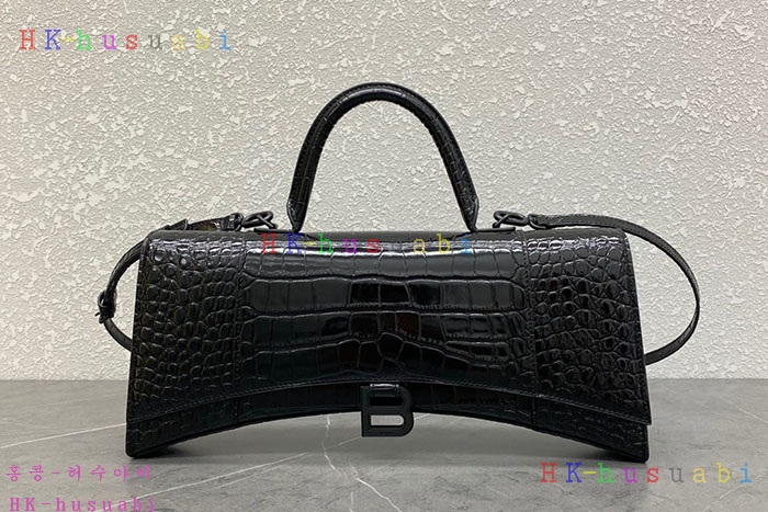 ★미러급★발렌시아가 아워글래스 스트레치드 탑 핸들 백  6549461-3
