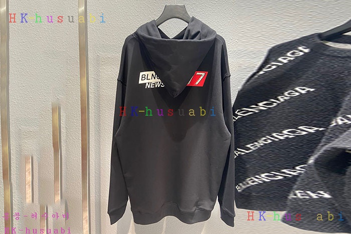 NEW 발렌시아가 후드티 신상 B 757241