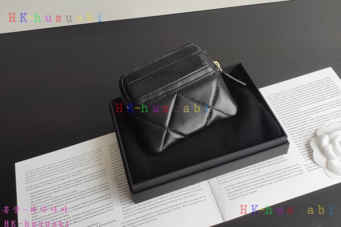 ★미러급★샤넬 19 지퍼 카드지갑 동전지갑 램스킨 AP2086