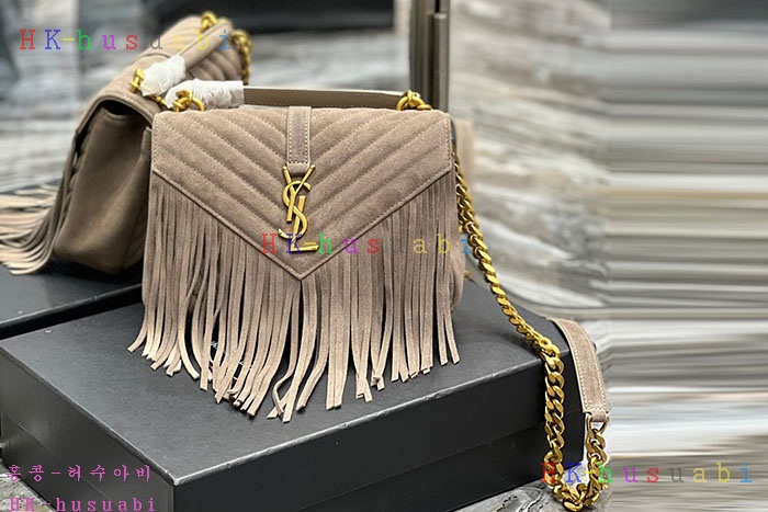 ★미러급★입생로랑 YSL 스웨이드 체인 컬리지 5317050-2