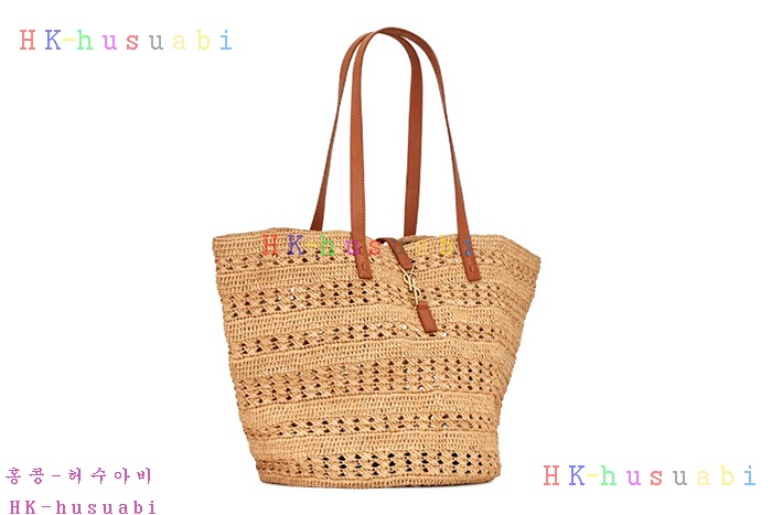 ★미러급★입생로랑 라피아 가죽 PANIER 미디엄백 688221-2