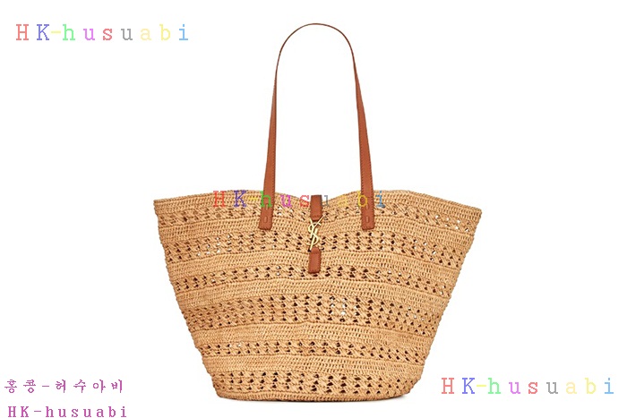 ★미러급★입생로랑 라피아 가죽 PANIER 미디엄백 688221-2
