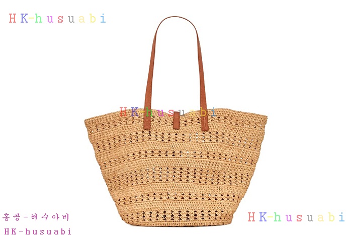 ★미러급★입생로랑 라피아 가죽 PANIER 미디엄백 688221-2