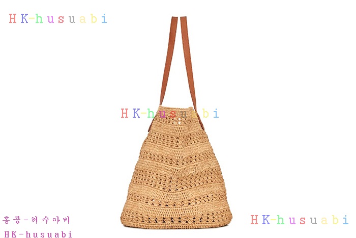 ★미러급★입생로랑 라피아 가죽 PANIER 미디엄백 688221-2