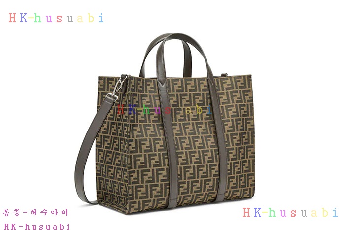 ★미러급★펜디 FF 자카드 패브릭 쇼퍼백 7VA390