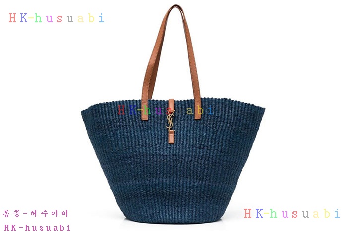 ★미러급★입생로랑 라피아 가죽 PANIER 바스켓 686600