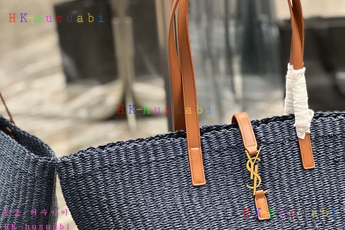 ★미러급★입생로랑 라피아 가죽 PANIER 바스켓 686600