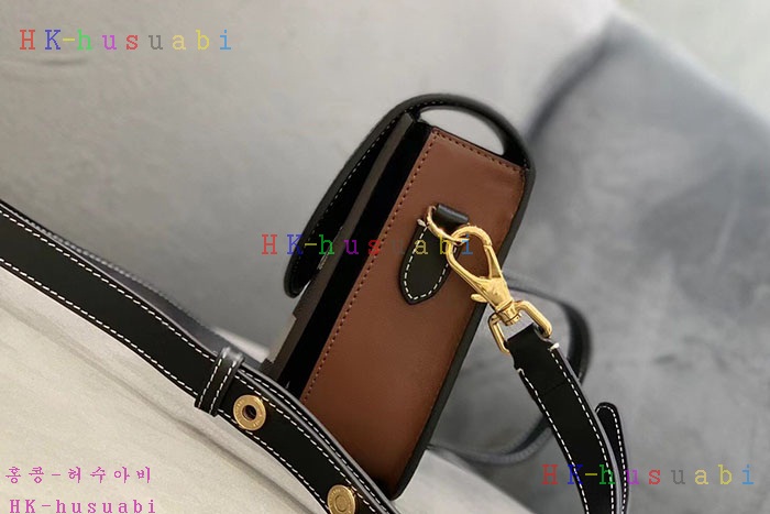 ★미러급★버버리 체크 레더 스몰 엘리자베스 백 80557811