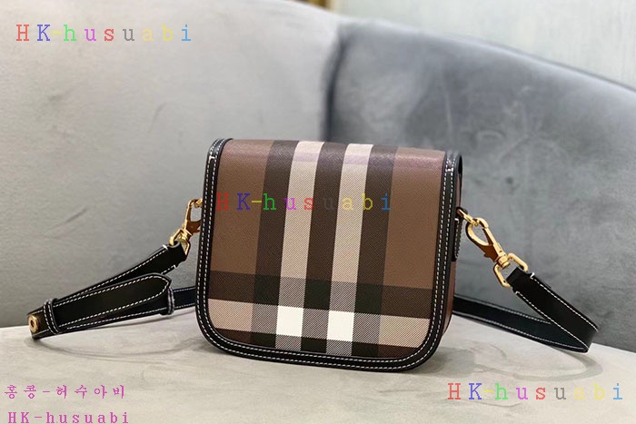★미러급★버버리 체크 레더 스몰 엘리자베스 백 80557811