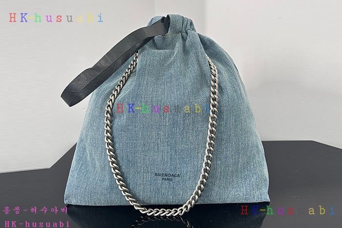 ★미러급★발렌시아가 크러쉬 미디엄 데님 토트백 7429412