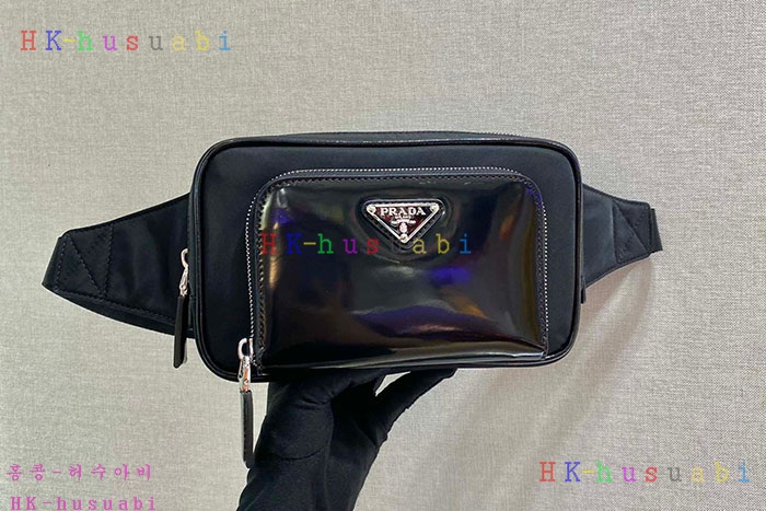 ★미러급★프라다 리나일론 사피아노 가죽 벨트 백 2VL977