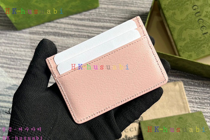 ★미러급★구찌 스크립트 레더 카드 지갑 케이스 773428-4