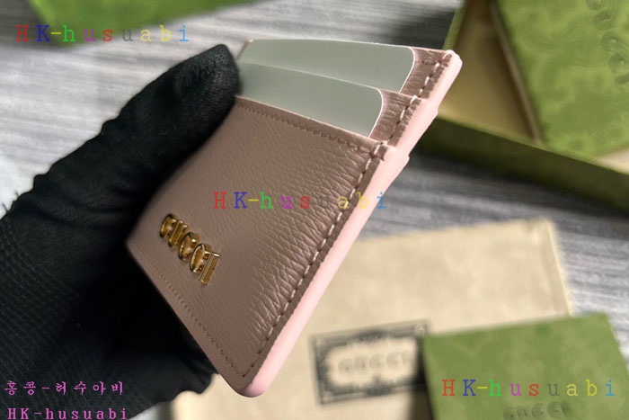 ★미러급★구찌 스크립트 레더 카드 지갑 케이스 773428-4