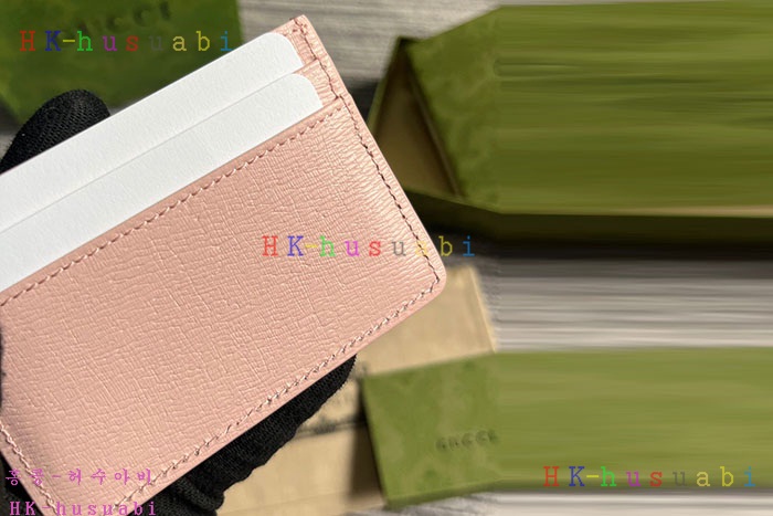 ★미러급★구찌 스크립트 레더 카드 지갑 케이스 773428-4