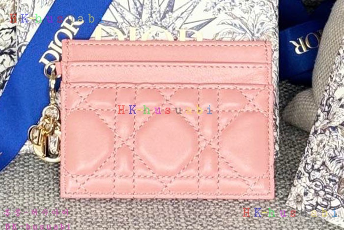 ★미러급★디올 Lady Dior Freesia 카드 지갑 S0974-5