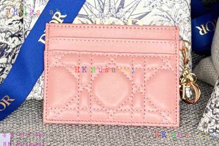 ★미러급★디올 Lady Dior Freesia 카드 지갑 S0974-5