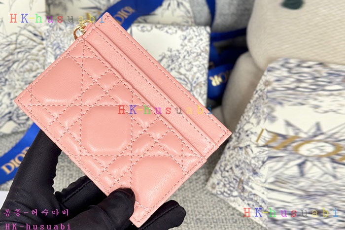 ★미러급★디올 Lady Dior Freesia 카드 지갑 S0974-5