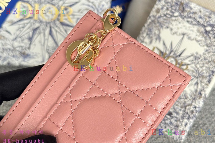 ★미러급★디올 Lady Dior Freesia 카드 지갑 S0974-5