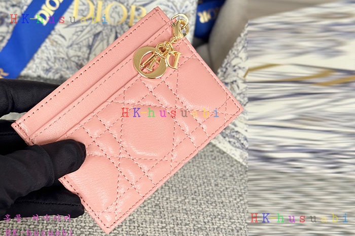 ★미러급★디올 Lady Dior Freesia 카드 지갑 S0974-5