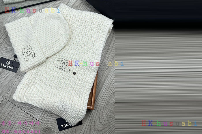 NEW 샤넬 모자 머플러 셋트 신상 C 614061