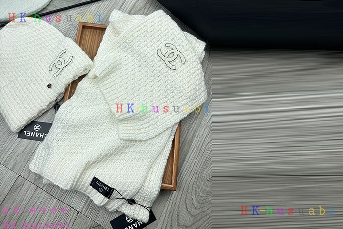 NEW 샤넬 모자 머플러 셋트 신상 C 614061