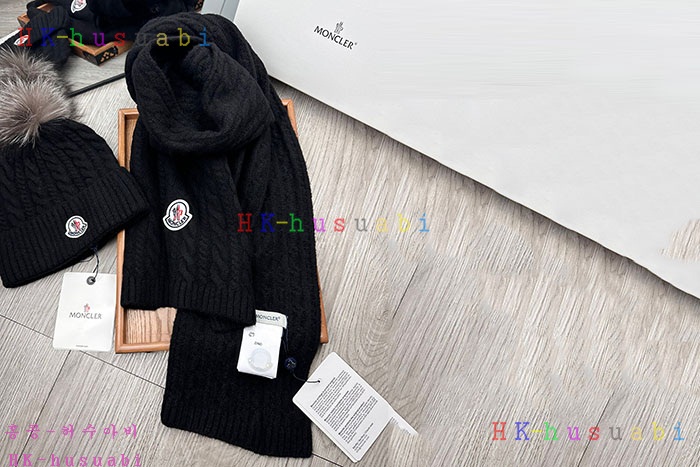 NEW 몽클레어 모자 머플러 셋트 신상 M 660010