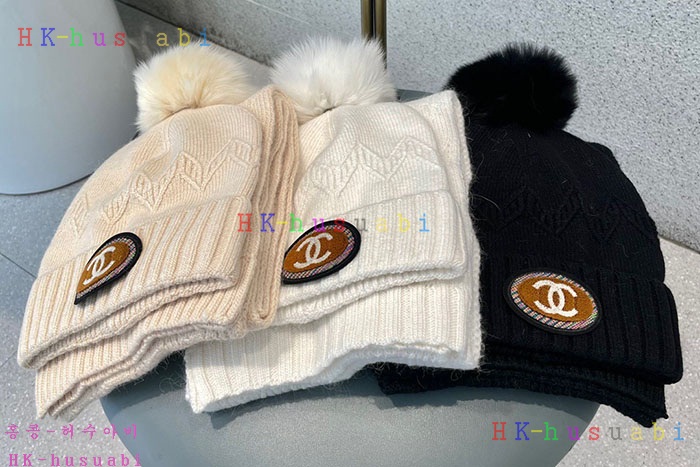 NEW 샤넬 모자 머플러셋트 신상 C 774716