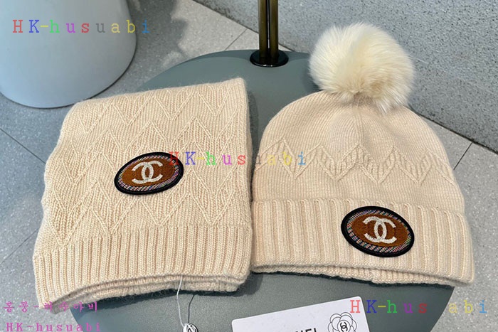 NEW 샤넬 모자 머플러셋트 신상 C 774716