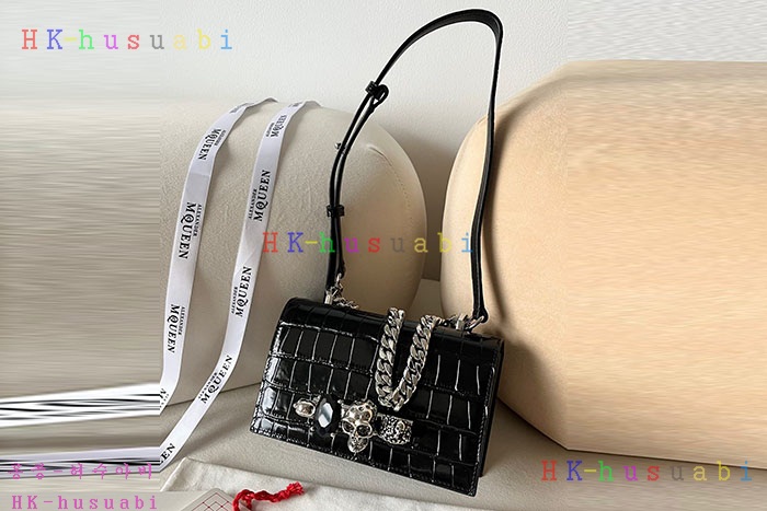 ★미러급★알렉산더 맥퀸 미니 주얼 포링 사첼백 756521-12