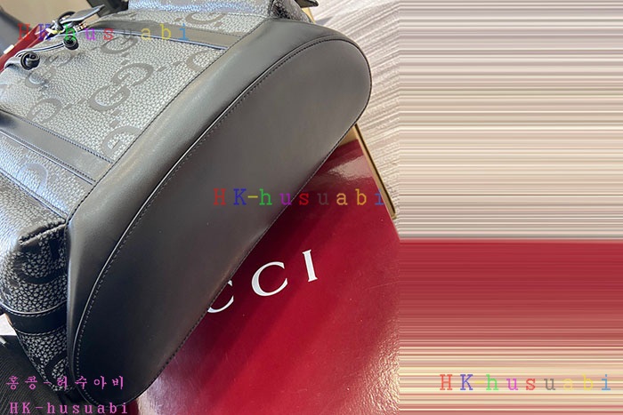 ★미러급★구찌 다크 그레이 레더 백팩 625770