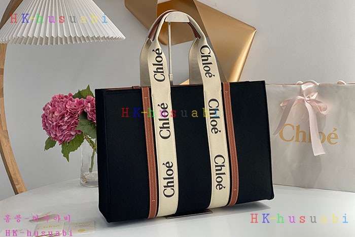 ★미러급★끌로에 펠트 WOODY 라지 토트백  CHC22AS382-6